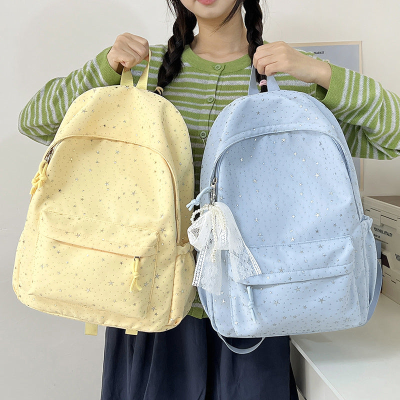 Star-Printed Stylish Backpack Stornfield