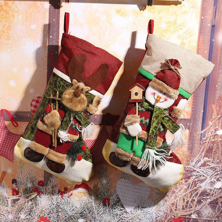 Cute Christmas stocking with reindeer design Stornfield