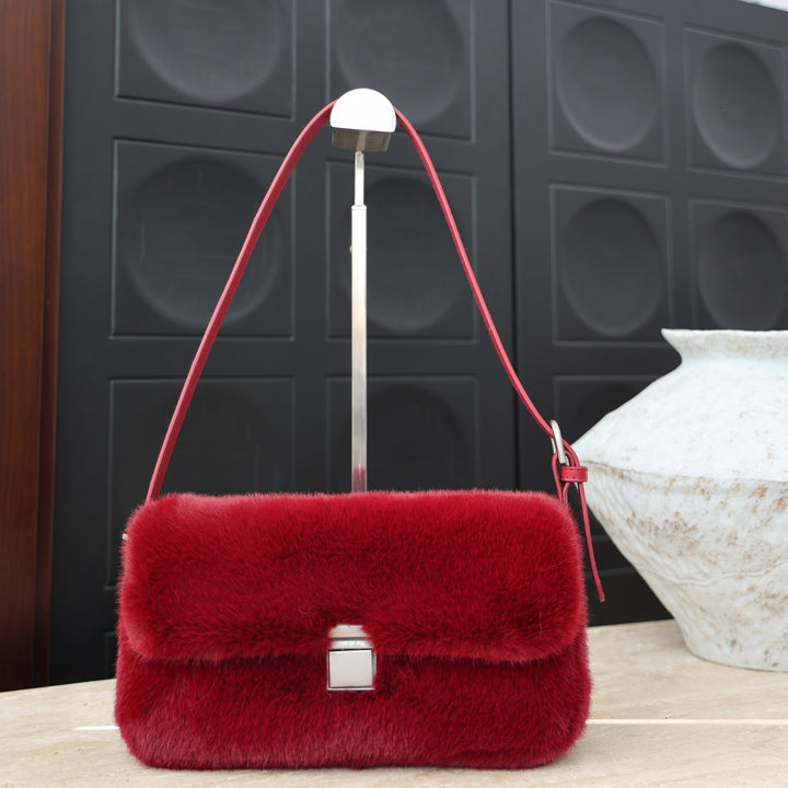 Faux Fur Evening Clutch