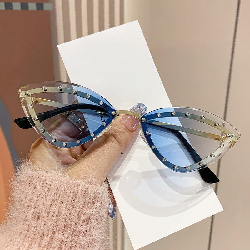 Women's Cat-Eye Sunglasses with Sparkling Crystal Accents Stornfield