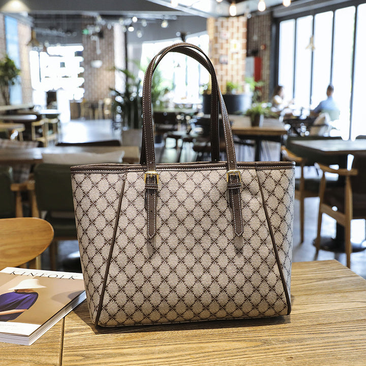 Stylish Geometric Print Tote Bag