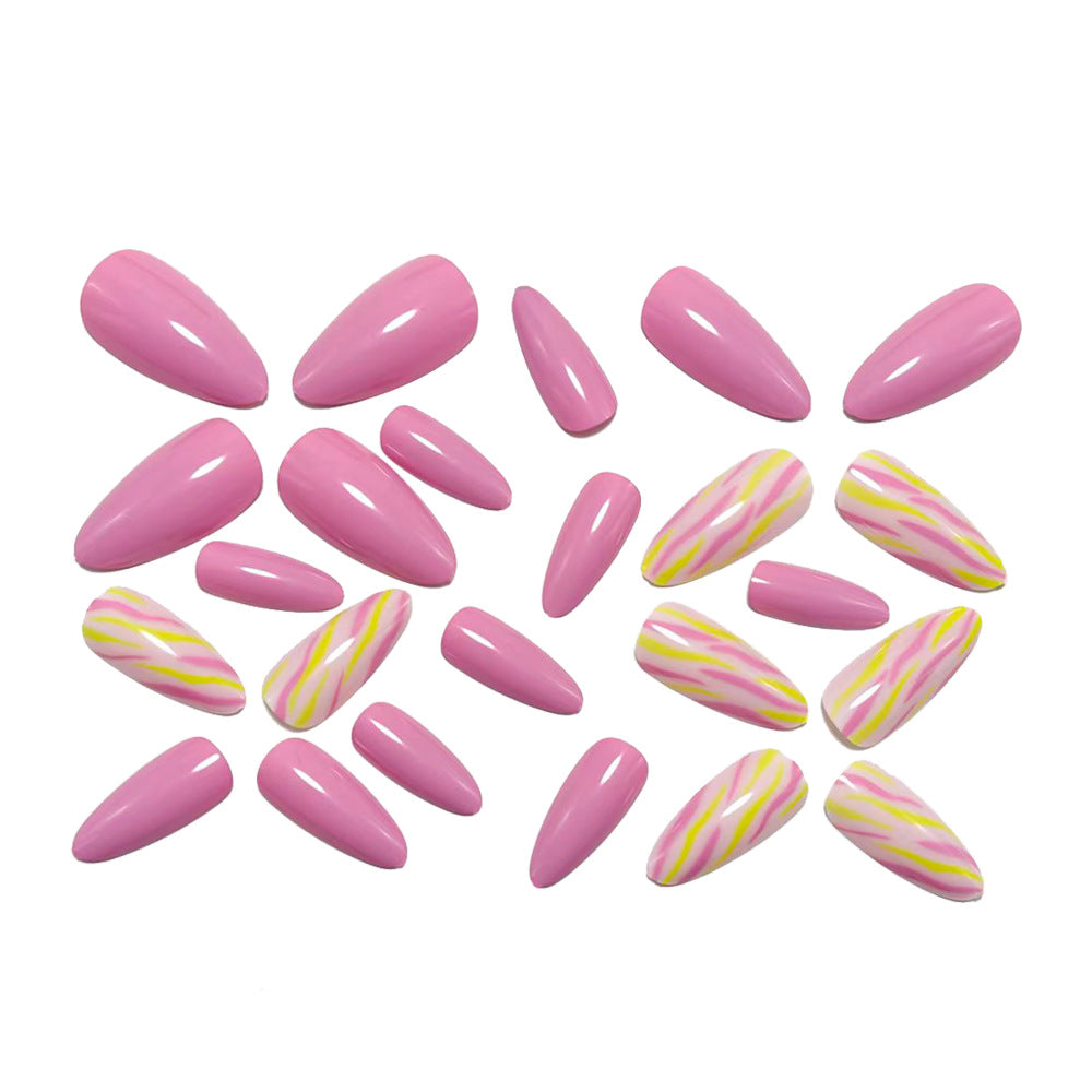 Acrylic nails with Creative Colorful Patterns Stornfield