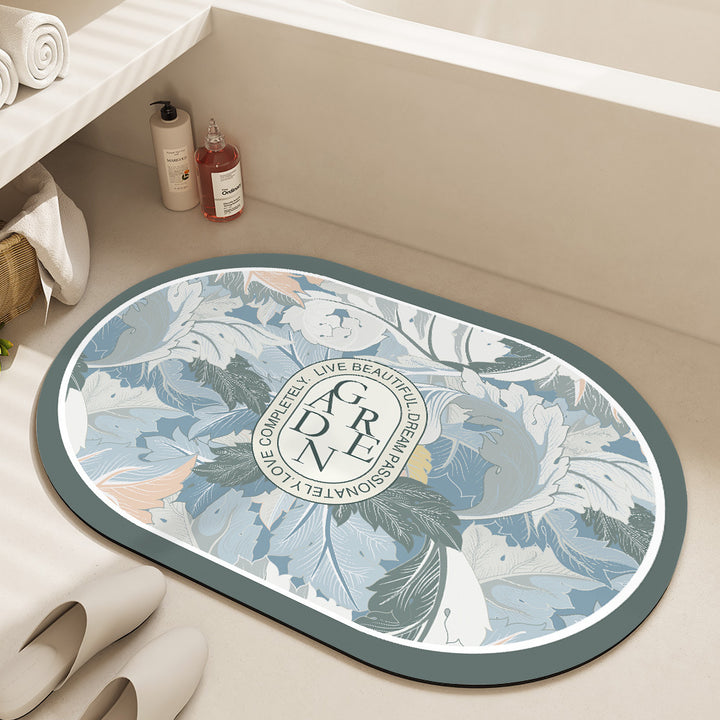 Decorative Oval Indoor Mat for Home