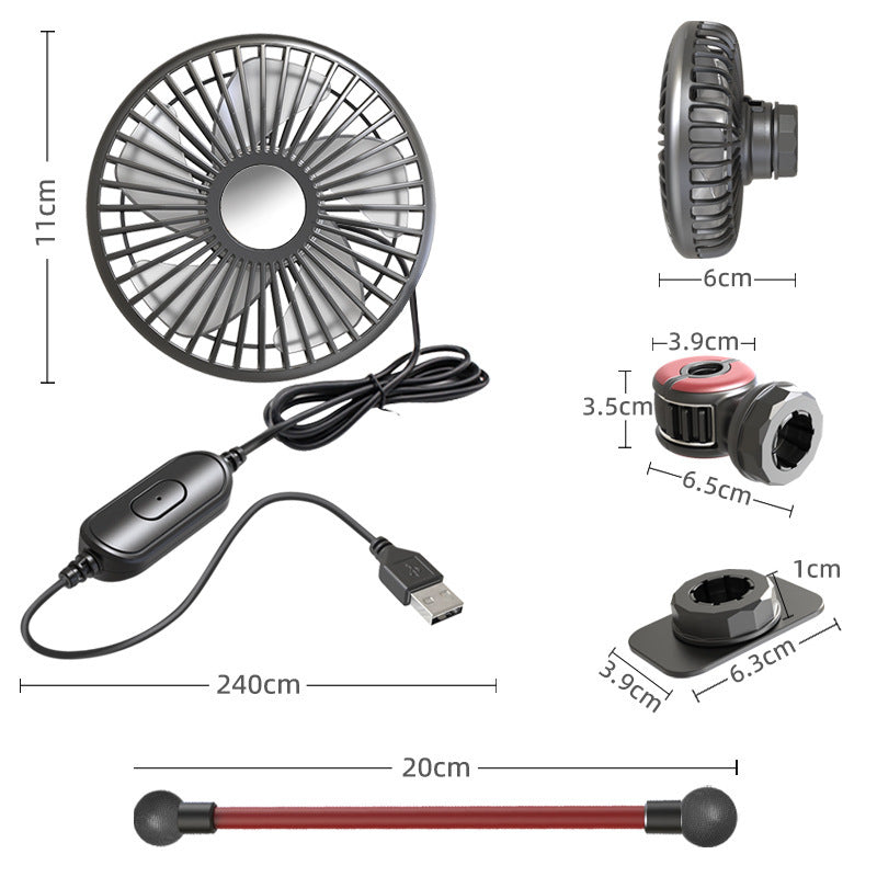 Unisex Portable Desktop USB Fan with Adjustable Speed and Compact Design Stornfield