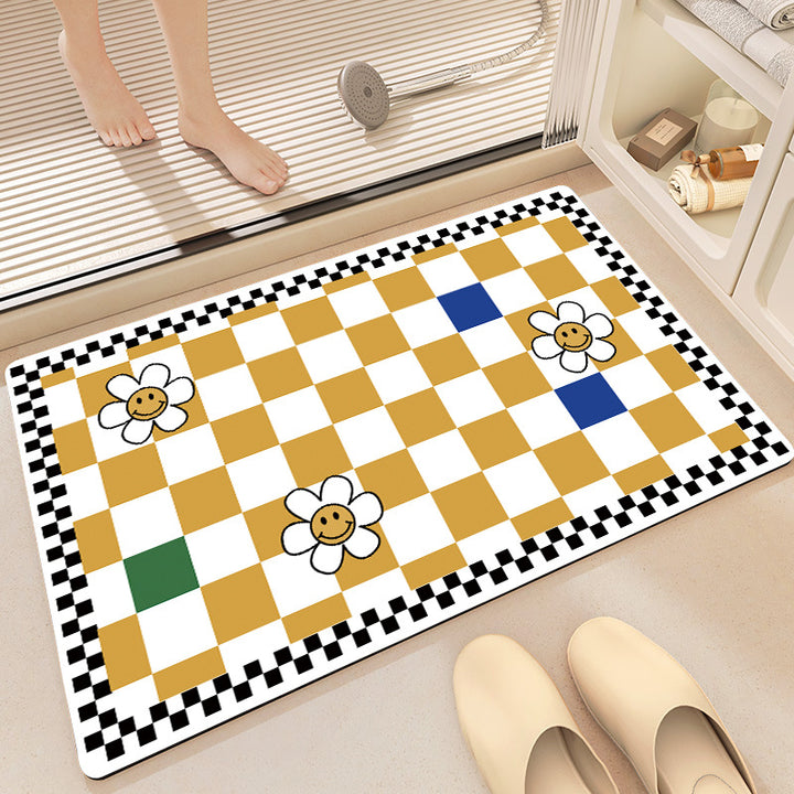 Decorative Honeycomb Bath Mat Stornfield