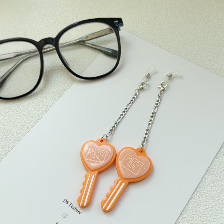 Heart-Shaped Key Dangle Earrings Stornfield