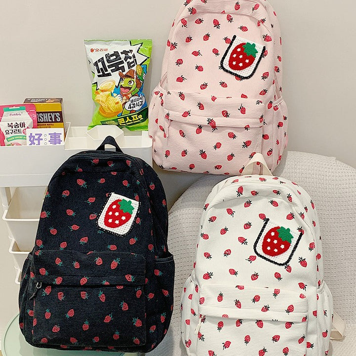 Backpack with Playful Strawberry Design Stornfield