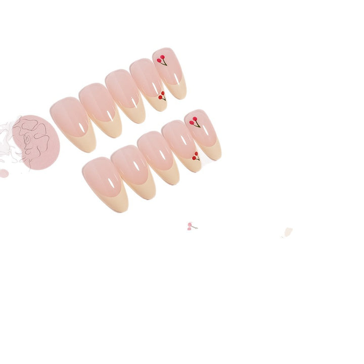 Cherry Blossom Accent Press-On Nails Stornfield
