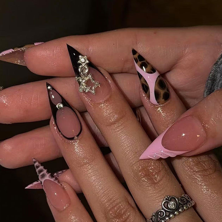 Stylish Stiletto Press-On Nail Art Set Stornfield