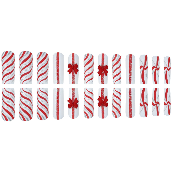 Festive Holiday-Theme Press-On Nail Art Stornfield