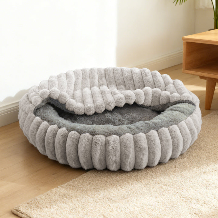 Ladies Cozy and Round Pet Bed with High Edge Stornfield