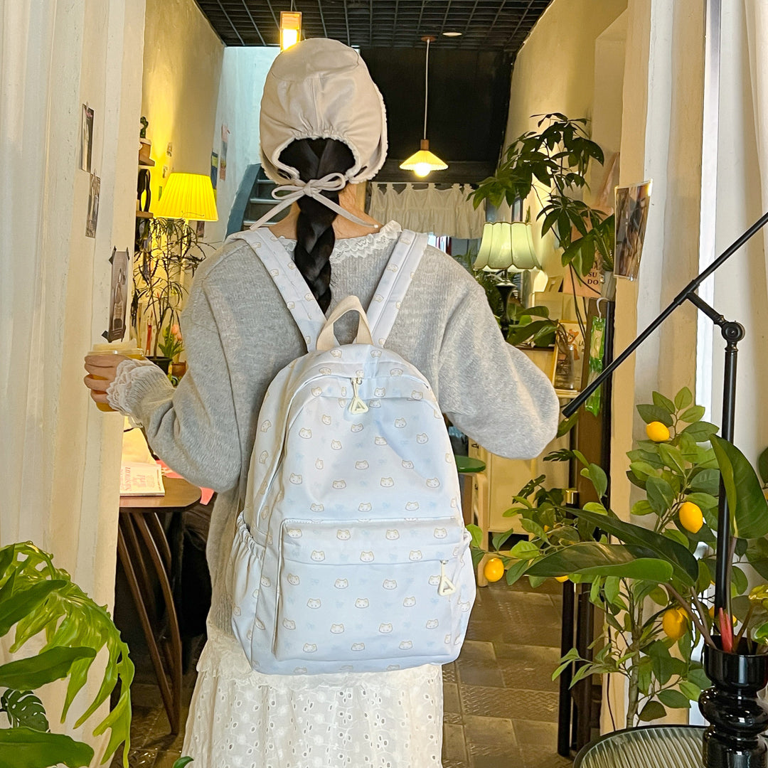 Cute backpack with embroidered cat motif Stornfield