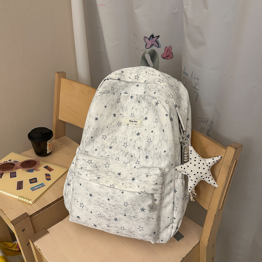 Star-Patterned Casual Backpack Stornfield