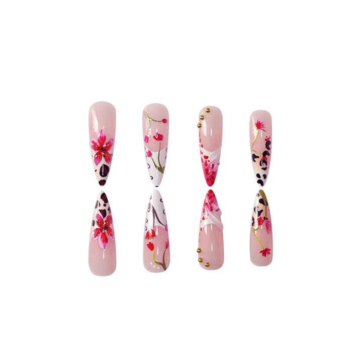 Premium Floral Acrylic Nail Art Set Stornfield