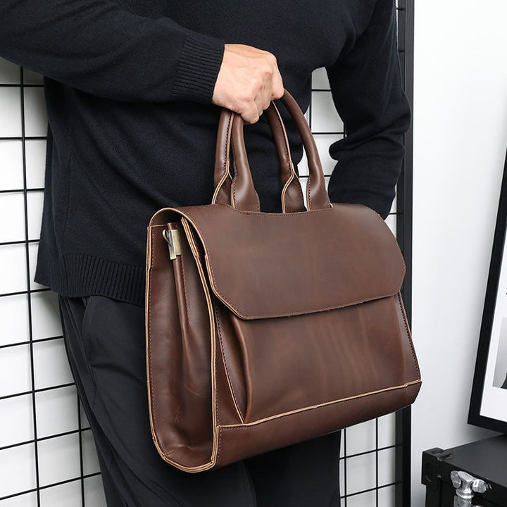 Elegant briefcase with practical outer pocket Stornfield