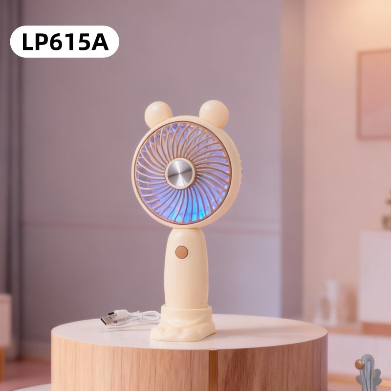 Women's Portable Hand Fan with Cute Rabbit Design Stornfield