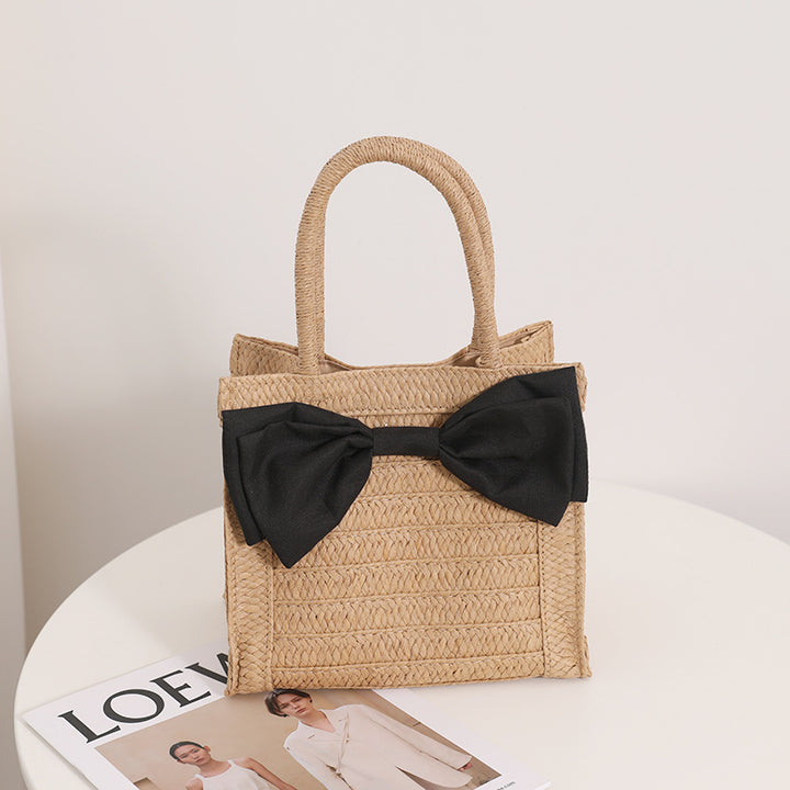 Elegant Bast handbag with bow detail Stornfield