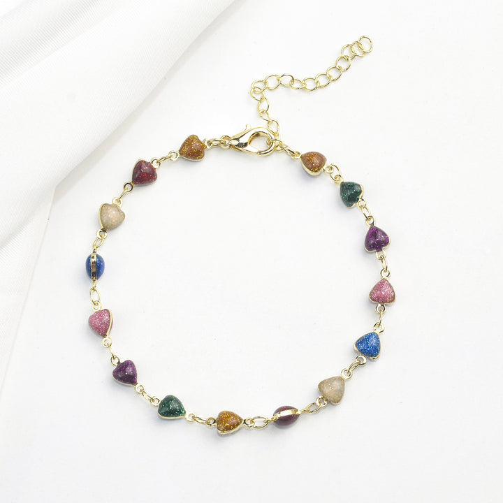 Heart-Shaped Beaded Anklet Stornfield