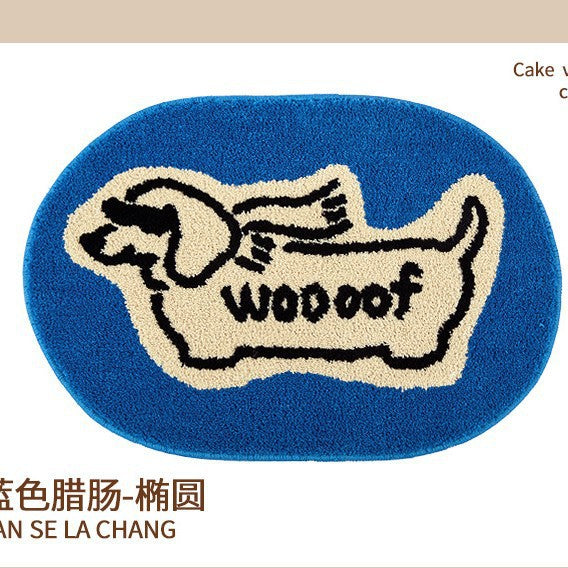 Dog-Themed Plush Area Rug