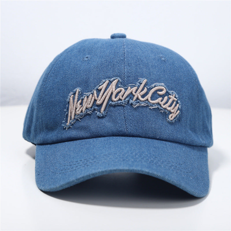 Women's Distressed Denim Baseball Cap Stornfield 1784083711