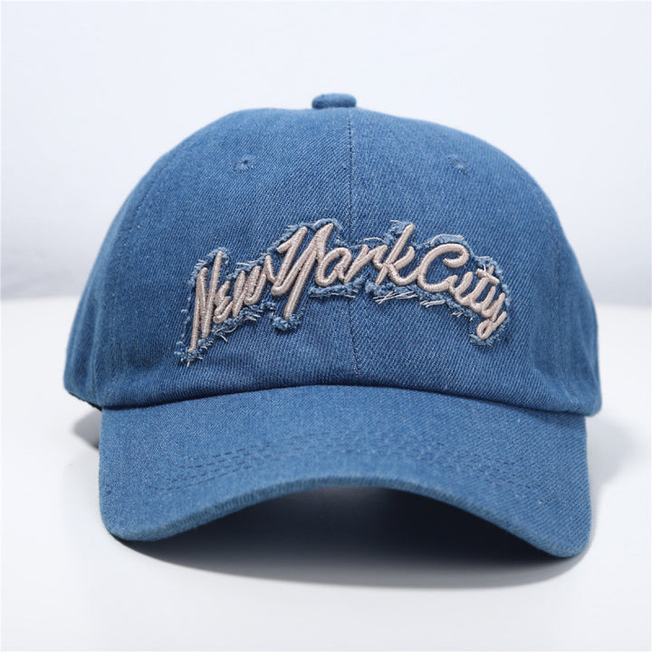 Women's Distressed Denim Baseball Cap Stornfield 1784083711