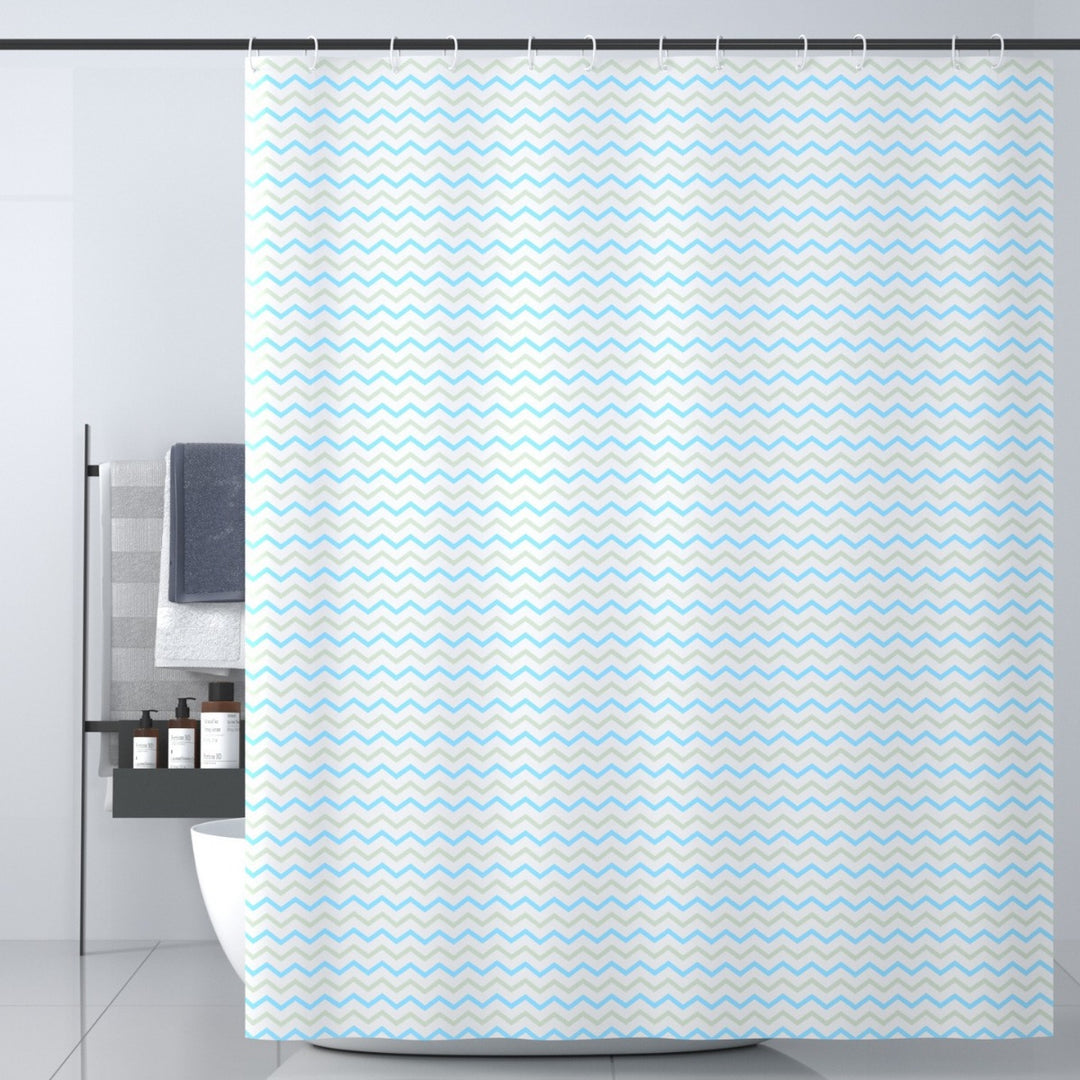 Chevron Pattern Shower Curtain Stornfield
