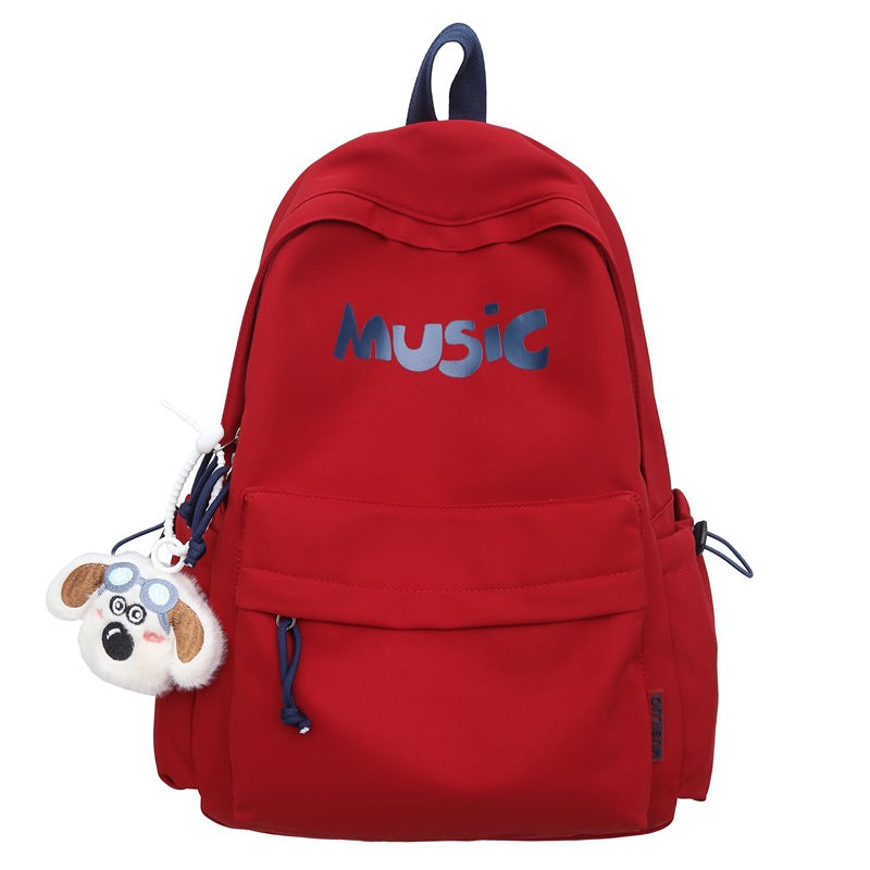 Casual Music-Themed School Backpack Stornfield