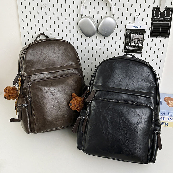 Vintage Leather Laptop Backpack Stornfield