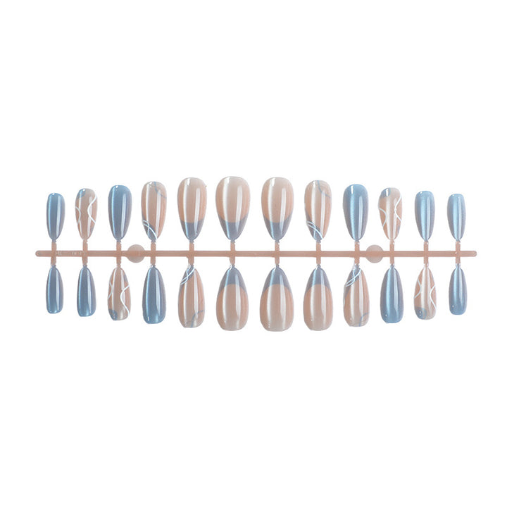 Premium Glossy Pointed Press-On Nail Set