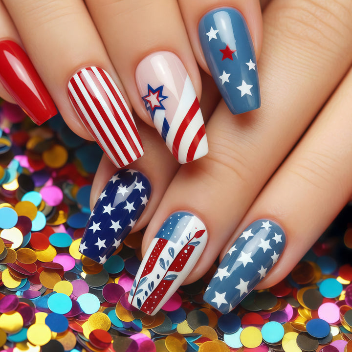 Creative and festive art nails Stornfield