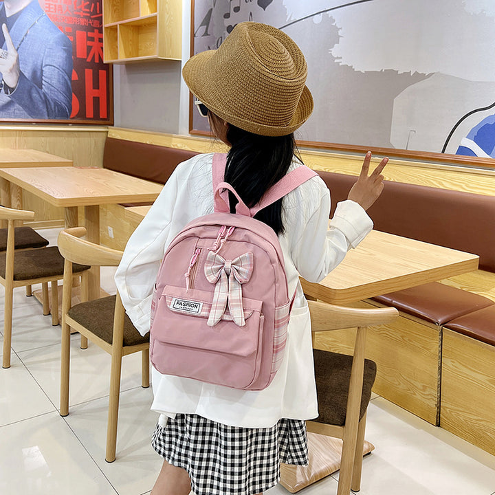 Stylish Casual Bow-Embellished Backpack Stornfield