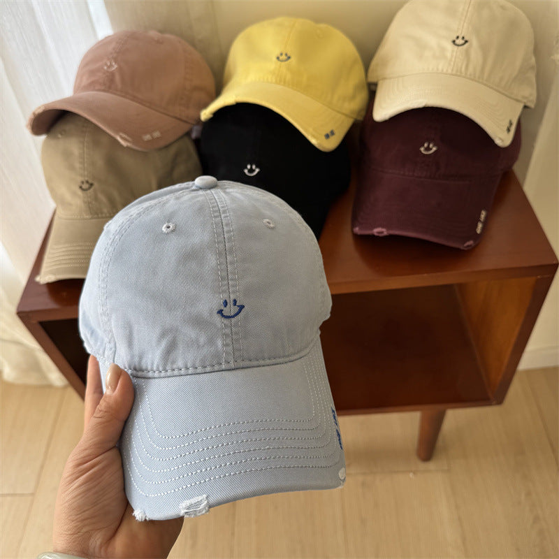 Women's Casual Smile-Embroidered Cap Stornfield