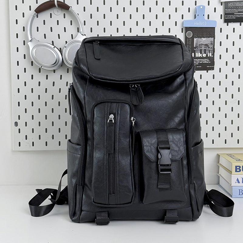 Multi-Functional Leather Backpack Stornfield