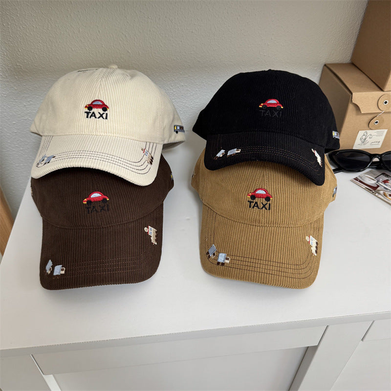 Men's Corduroy Taxi Embroidered Baseball Cap Stornfield