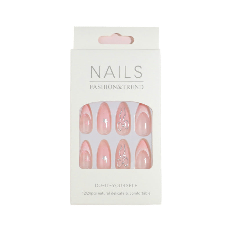 Premium Press-On Nail Set with Decorative Accents Stornfield