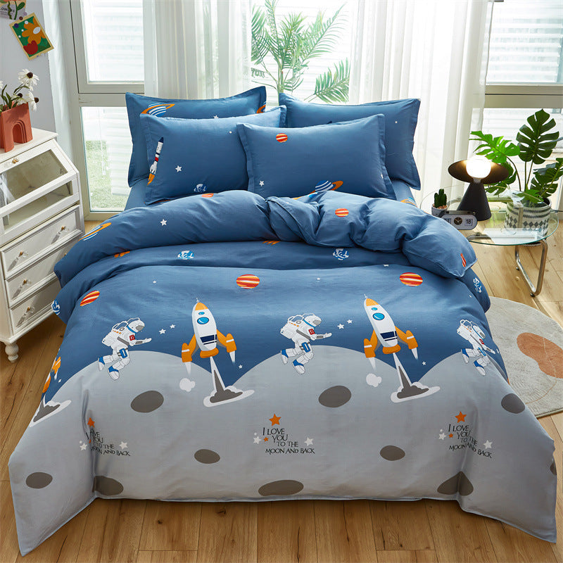 Cozy Heart Pattern Bedding Set