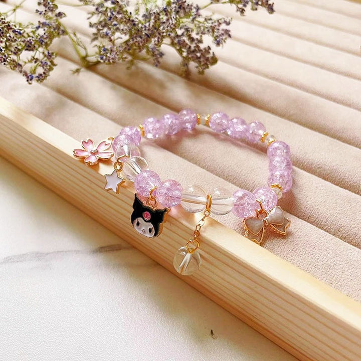 Elegant bracelet with animal and glitter pendants Stornfield