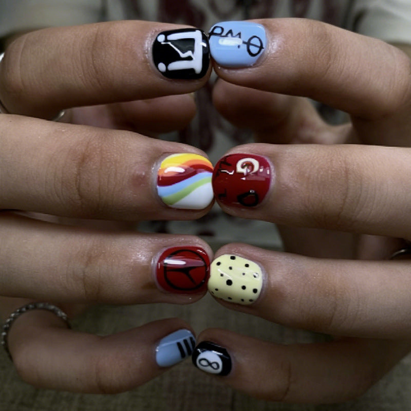 Nail set with creative and colorful designs Stornfield