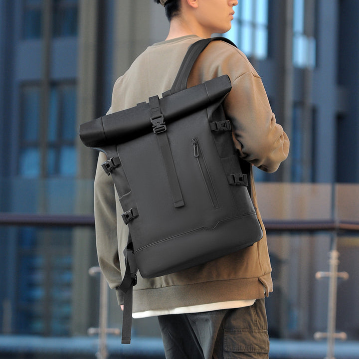 Stylish rolltop backpack with versatile organization compartments Stornfield
