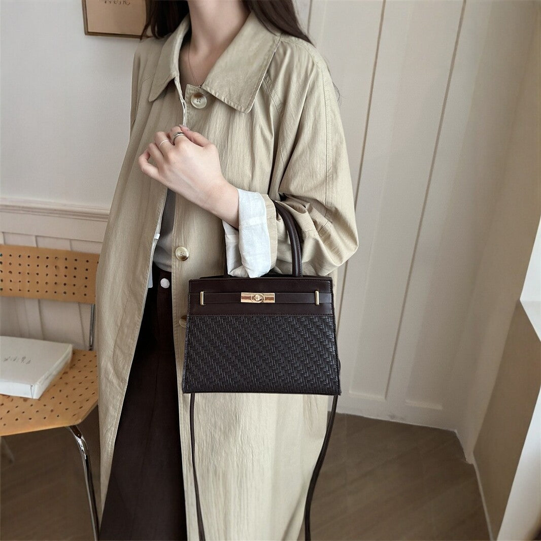 Woven Leather Handbag