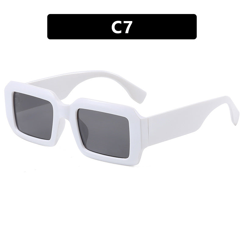 Ladies oversized square sunglasses with modern plastic frame Stornfield
