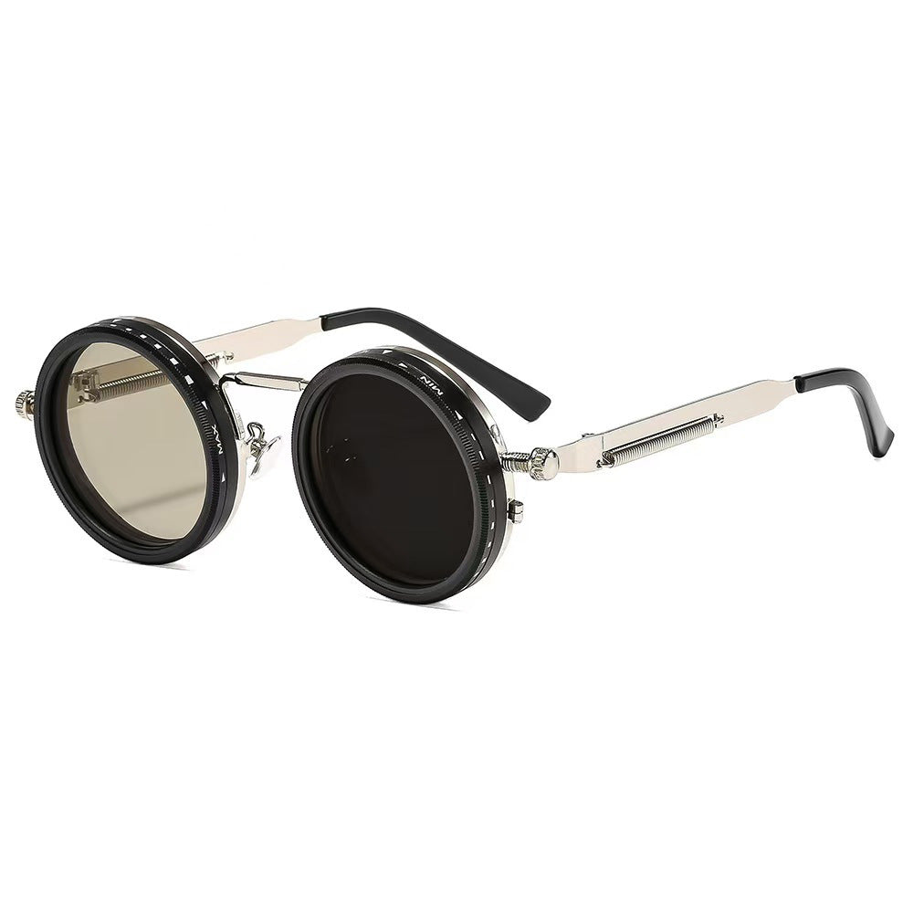 Ladies vintage inspired round sunglasses with unique frame Stornfield