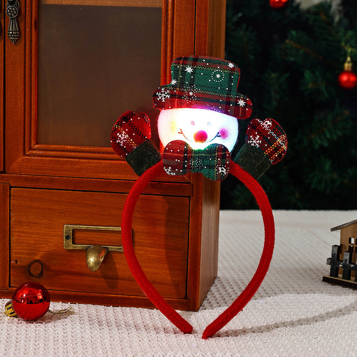 LED Glowing Christmas Hairband with Reindeer Motif Stornfield