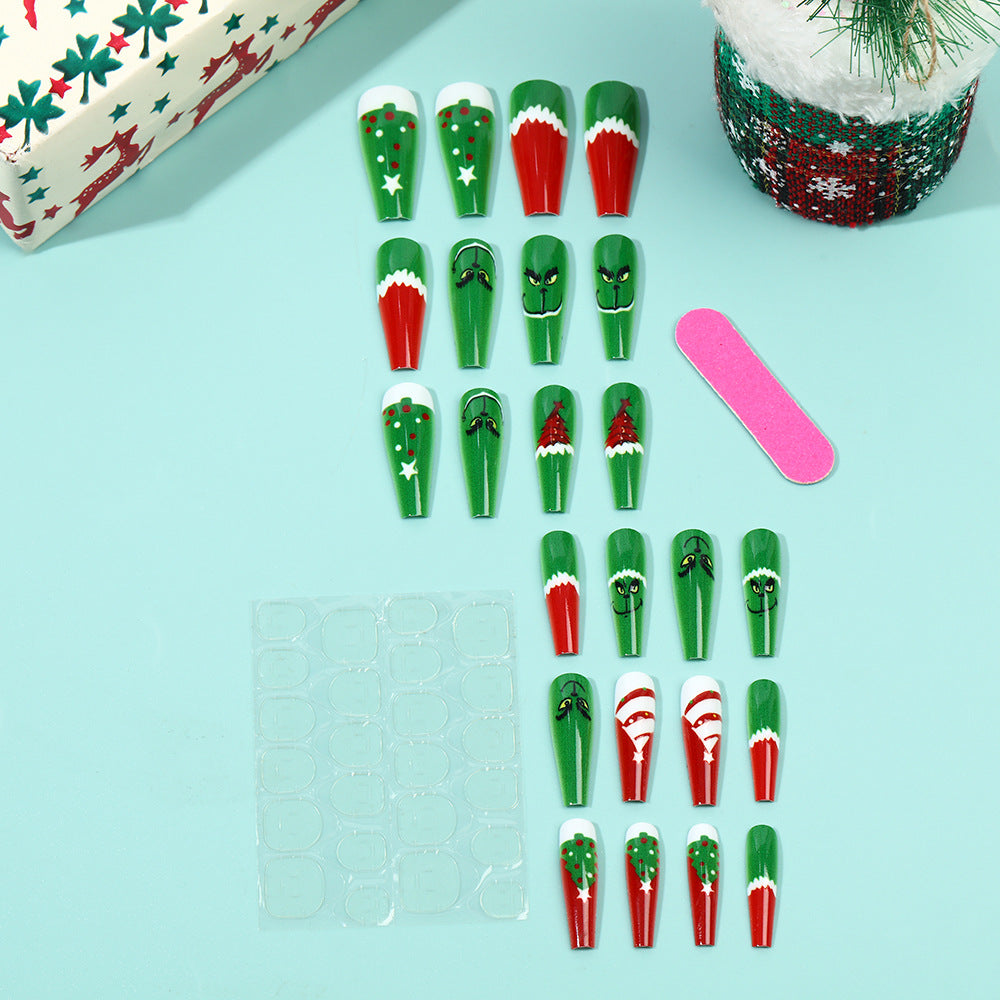 Festive artificial nails with Christmas motifs Stornfield