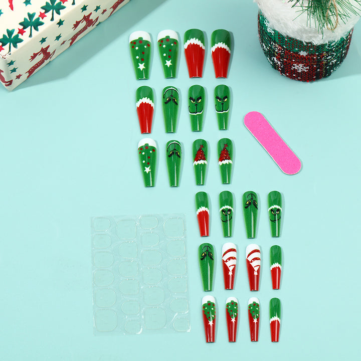 Festive artificial nails with Christmas motifs Stornfield