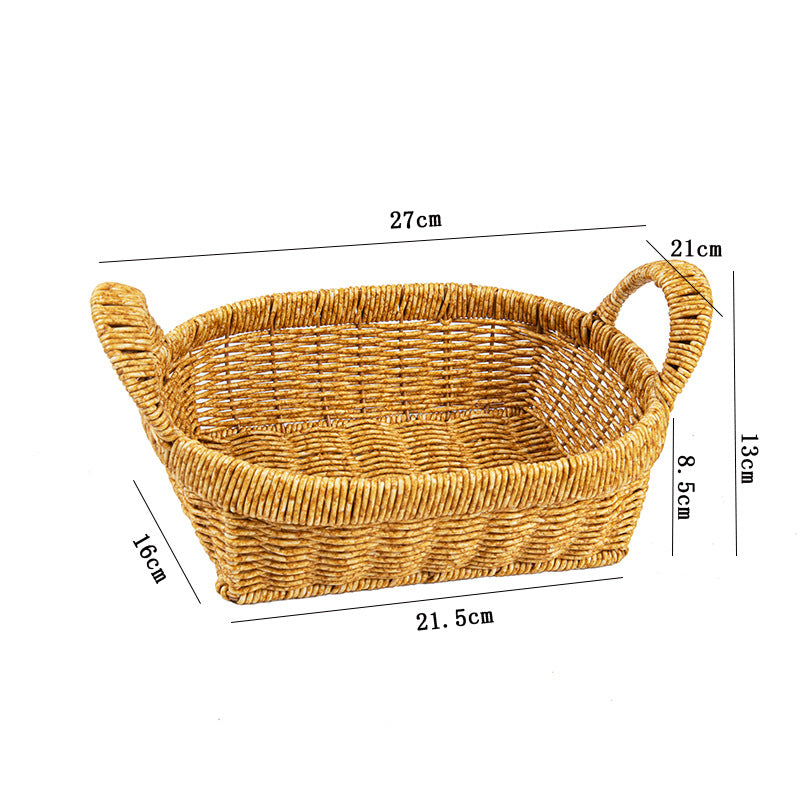 Handwoven Oval Storage Basket Stornfield