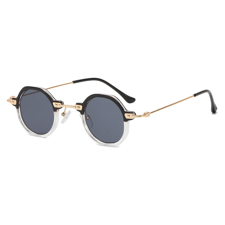 Women's designer sunglasses with hexagonal frame and luxurious metal accents Stornfield