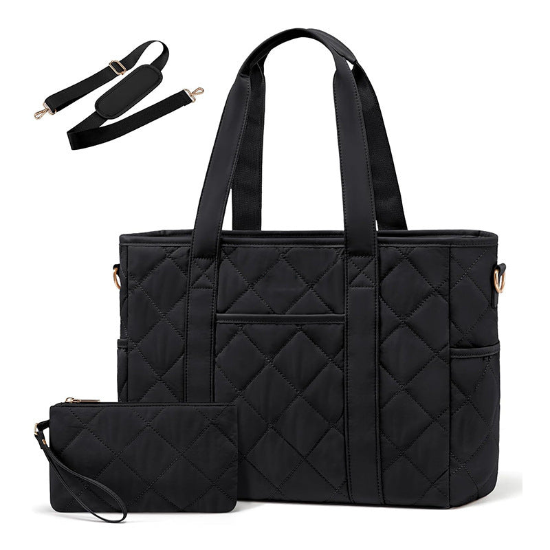 Elegant and roomy shoulder bag with structured quilting Stornfield