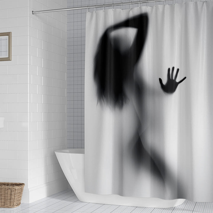 Artistic Silhouette Shower Curtain Stornfield