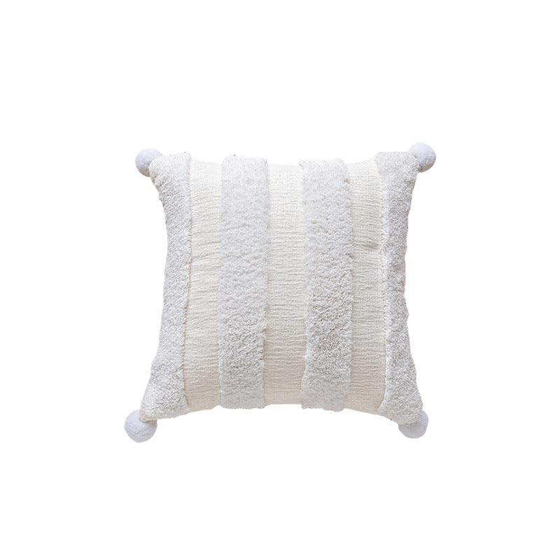 Plush Ruched Decorative Pillow